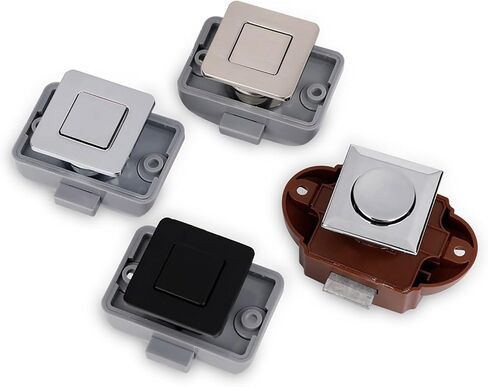 Camper Car Push Lock 26mm RV Caravan Boat Motor Home Cabinet Lock Lock Bush Push Bush Artature Hardware 5pcs (Brown) in Saudi Arabia