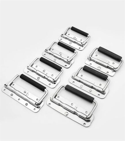 Spring Handle Iron 304 Stainless Steel Handle Cabinet Door Drawer Spare Handle 3Pcs(3pcs-602-Iron) in Saudi Arabia