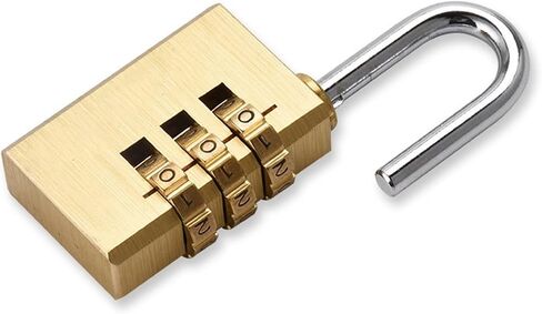 Solid Brass Copper Security Padlock Password Combination Code Lock for Gym Digital Locker Suitcase Drawer Lock Hardware 1Pcs(FS-3-57) in Saudi Arabia