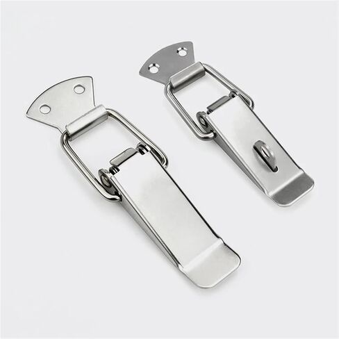 304 Stainless Steel Tool Box Wooden Advertising Box Spring Box Hasp Window Door Lock Hasp 1Pcs(SK002 201 Steel) in Saudi Arabia