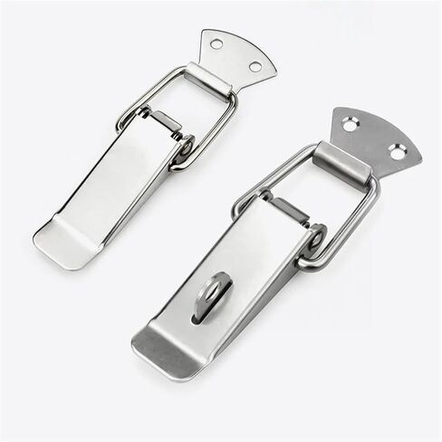 304 Stainless Steel Tool Box Wooden Advertising Box Spring Box Hasp Window Door Lock Hasp 1Pcs(SK002 201 Steel) in Saudi Arabia