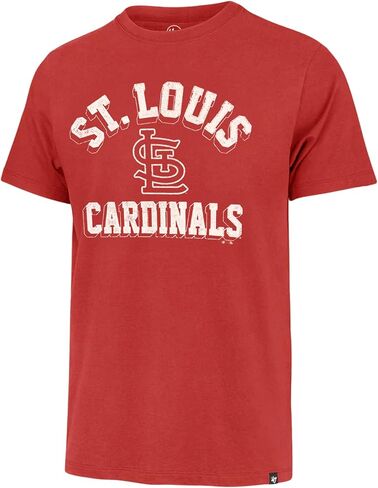 47 Brand MLB Men's Unmatched Franklin Team Color Arched Wordmark Primary Logo Short Sleeve Baseball Fashion T-Shirt in Saudi Arabia