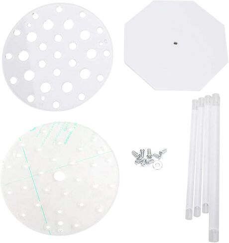 Pipette Rack 28 Holes Plexiglass Round Disc Test Tubing Stand Holder Laboratory Equipment for Chemical Laboratory High Quality Durable Material in Saudi Arabia