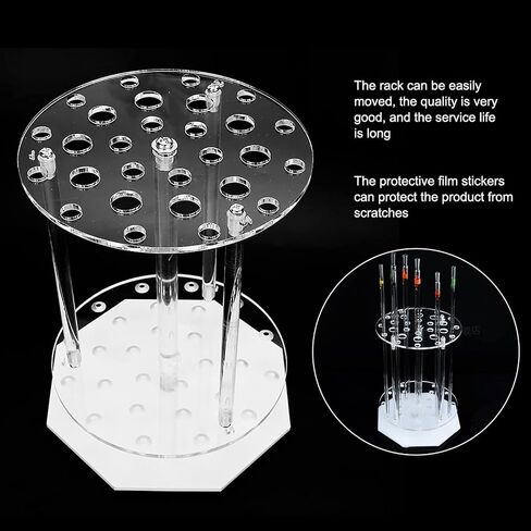 Pipette Rack 28 Holes Plexiglass Round Disc Test Tubing Stand Holder Laboratory Equipment for Chemical Laboratory High Quality Durable Material in Saudi Arabia
