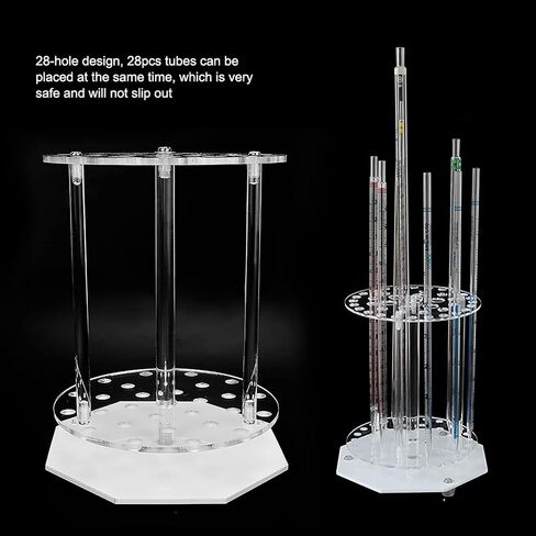 Pipette Rack 28 Holes Plexiglass Round Disc Test Tubing Stand Holder Laboratory Equipment for Chemical Laboratory High Quality Durable Material in Saudi Arabia
