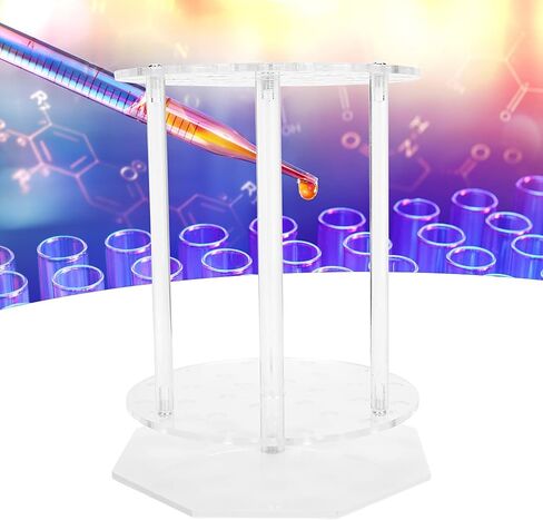 Pipette Rack 28 Holes Plexiglass Round Disc Test Tubing Stand Holder Laboratory Equipment for Chemical Laboratory High Quality Durable Material in Saudi Arabia