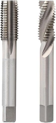 Screw Machine Thread Tap Drill Bits Straight Spiral Flute 1/8-40 3/16-24 1/4-20 5/16-18 3/8-16 3/4-10 7/8-9 5Pcs(Straight Flute,5PCS_5I16-18BSW) in Saudi Arabia