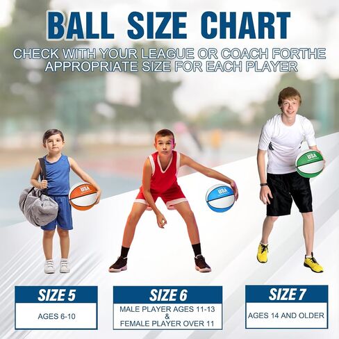 HyDren 12 Pcs Basketballs Bulk with Pump Donation Supplies Size 5/6/7 Deflated Basketball for Outside Sport Operation Machine Stitched Ball in Saudi Arabia