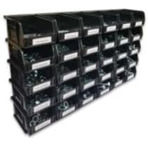 1035 Piece Metric 8.8 Coarse Nut Bolt and Washer Assortment with 30 Plastic Bins in Saudi Arabia