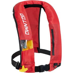 exytop التلقائي/السترة اليدوية قابلة للنفخ ، خيار قابل للتحويل اليدوي ، الانتباه المنخفض ، إغلاق السوستة ، سترة الصيد القابلة للنفخ للتجديف بالكاياك ، القوارب وصيد الأسماك ، اسطوانة 24 جرام ثاني أكسيد الكربون in Kuwait