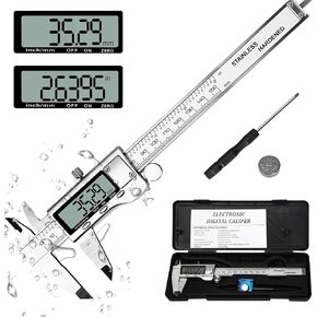 Digital Caliper Measuring Tool, 6-Inch Stainless Steel Vernier Caliper with Large LCD Screen in Saudi Arabia