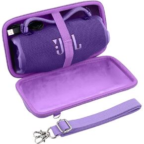 khanka for JBL Charge 6 Waterproof Bluetooth Speaker Protective Case (Black Case with Adjustable Shoulder Strap) in Kuwait