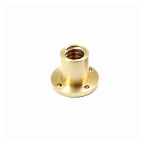 Linear Motion Ball Screw Precision Part T12 Flange Brass Nut with Pitch 2mm 3mm Lead 4mm 8mm 10mm 12mm Fit 304 Stainless Steel Screw(Pitch 2mm Lead 12) in Kuwait