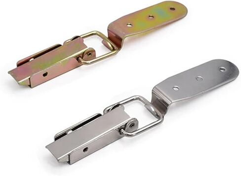 DK505 Two Kinds of Materials Spring Loaded Suitcase Chest Tool Box Locking Toggle Latch Hasp Lock Hardware 1Pcs(5pcs-505-304 Steel) in Saudi Arabia