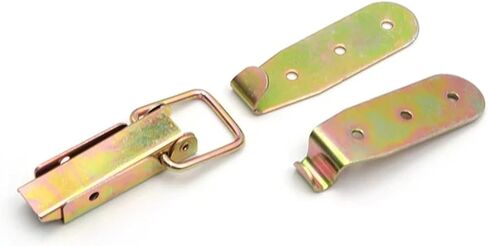DK505 Two Kinds of Materials Spring Loaded Suitcase Chest Tool Box Locking Toggle Latch Hasp Lock Hardware 1Pcs(5pcs-505-304 Steel) in Saudi Arabia