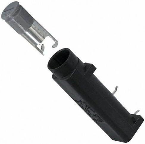 BUSSMANN BK-HBH-I-R (HBH-I) Cartridge Fuse Holder - Quick Connect. For 6x30mm (1/4 in x 1-1/4 in) Fuses. 250V 16A. Horizontal PCB Mount in Saudi Arabia