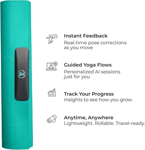 Smart Mat Gen3 - Dark Grey| AI Powered Yoga Mats For Home Workout | Lightweight Yoga Mats of 6mm | Real Time Tracking Exercise Mats For Men & Women in Saudi Arabia