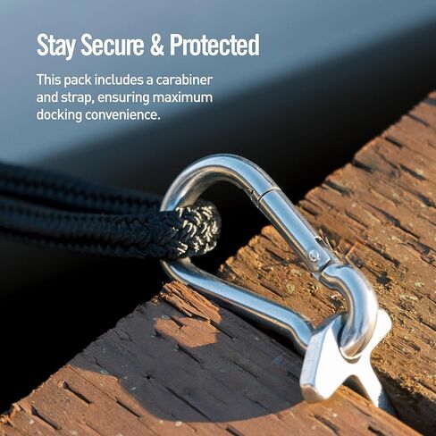 Cleat Quick Dock Cleat - 2 حزمة - الفولاذ المقاوم للصدأ عالي القوة - سعة 1000 رطل لكل منهما - تعادل الرصيف المؤقتة السهلة لألواح التجديف والزوارق والزوارق والقوارب الصغيرة in Kuwait