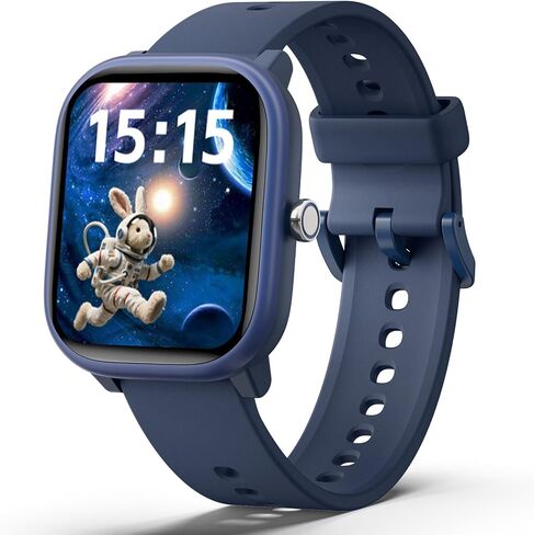 Wething Smart Watch for Boys Girls ، Tracker للياقة البدنية مع شاشة نوم معدل ضربات القلب ، 1.83 "شاشة تعمل باللمس مع 12 ألعاب ألغاز ، عداد - عداد التتبع للماء لـ Android iPhone (أسود) in Saudi Arabia