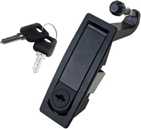 Stamped Bouncing Flat Lock Zinc Alloy Suitable Equipment Boxes Cabinets 1Pcs(Black no Lock) in Saudi Arabia