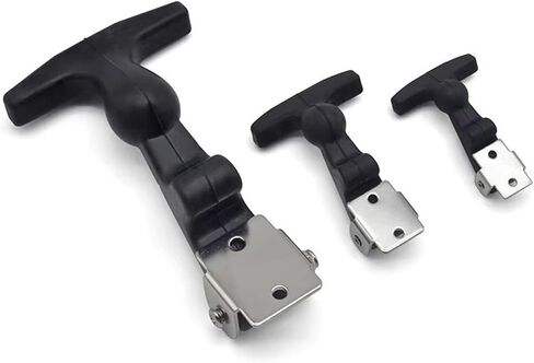 XK709 T-Handle Rubber مرنة السحب مرنة مناسبة لعلبة الجولف صندوق الأدوات/المزرعة الأسود 1PCs (XK709-1-304) in Kuwait