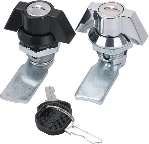 MS 748-1-2Handle Cabinet Cam Lock for Storage-Box Jewelry Case Mail Box Electronic File 1Pcs(1 Black falt Tongue) in Saudi Arabia