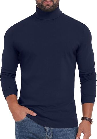 Sailwind Men's Lightweight Turtleneck Shirts Long Sleeve Thermal Pullover Sweater in Saudi Arabia