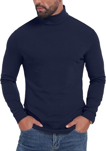 Sailwind Men's Lightweight Turtleneck Shirts Long Sleeve Thermal Pullover Sweater in Saudi Arabia