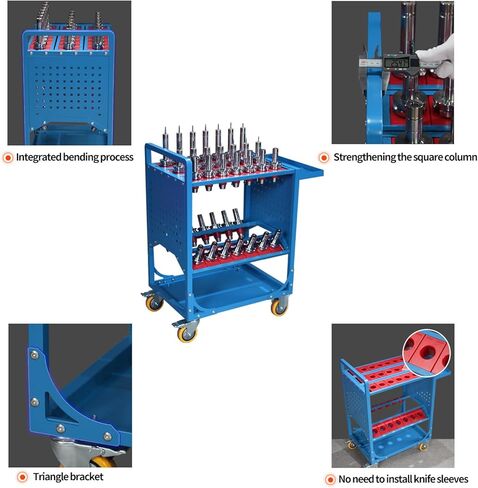 أداة الأدوات العامة 40 حامل أداة Taper Tool Tool CNC CART CAT40 TOLLEY TROLLEY BT40 SERVICE CRATS CNC Machine Tool Servic in Kuwait