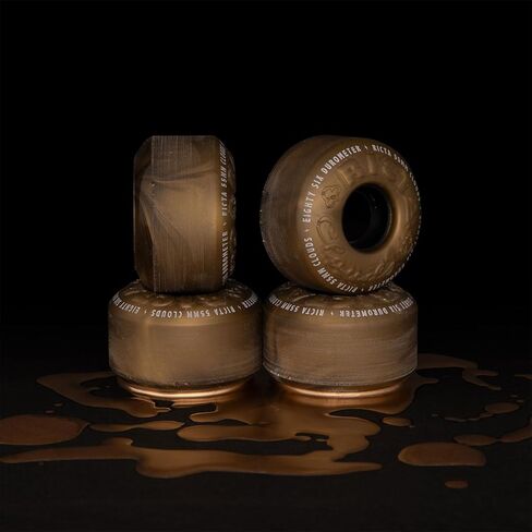 Ricta 55mm Clouds Metallic Gold 86a Skateboard Wheels in Kuwait