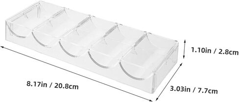 TOYANDONA 2pcs Capacity Poker Chip Rack Acrylic Case Chips Organizer for Counter Display Home in Saudi Arabia