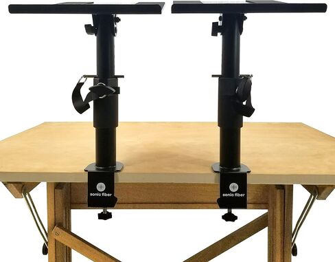 Studio Monitor Speaker Stand Pair - Desktop Speaker Stands - Clamp Stand V2 in Saudi Arabia