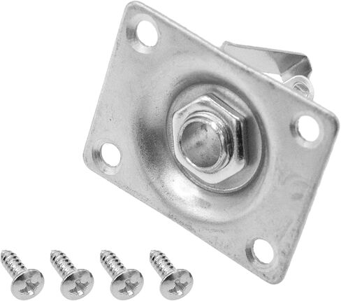 Soundspire Square Guitar Jack Plate, 1/4" Metal Input/Output Socket for Electric Guitar/Bass (Black, with Mounting Screws) in Kuwait