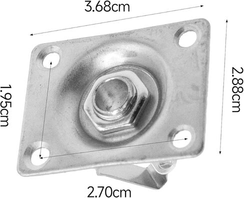Soundspire Square Guitar Jack Plate, 1/4" Metal Input/Output Socket for Electric Guitar/Bass (Black, with Mounting Screws) in Kuwait