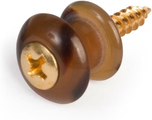 Waverly Guitar Strap Button, Dark Tortoise Button, Gold Screw in Saudi Arabia