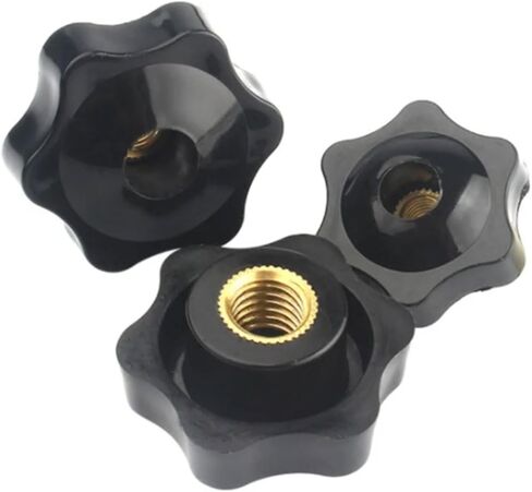 5pcs يدوي البرقوق الأسود تشديد المكسرات M5 M6 M8 M10 Plum Bakelite اليد شد مقبض الجوز in Kuwait