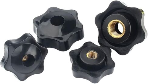 5pcs يدوي البرقوق الأسود تشديد المكسرات M5 M6 M8 M10 Plum Bakelite اليد شد مقبض الجوز in Kuwait