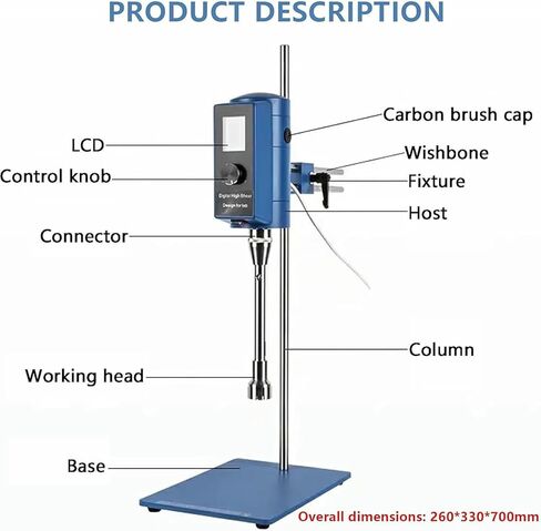 متجانس مختبر عالي السرعة ، 110 فولت مستحلب ومشتتات مع 2000-28000 دورة في الدقيقة ، 500 واو in Kuwait