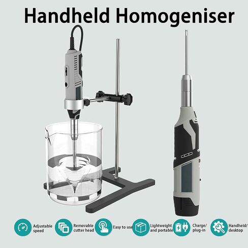 Laboratory Cell Tissue homogenizer, Handheld high-Speed homogenizer with 6 Adjustable Gears, Food Dispersion emulsifier in Saudi Arabia