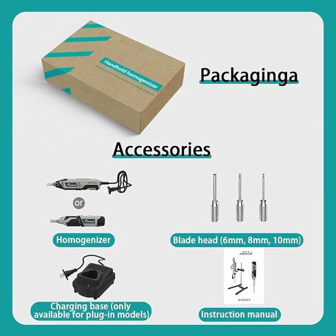 Laboratory Cell Tissue homogenizer, Handheld high-Speed homogenizer with 6 Adjustable Gears, Food Dispersion emulsifier in Saudi Arabia
