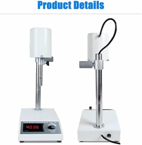 Laboratory dispersing Mixer with 2 Heads, Digital Display, High Speed homogenizer, Adjustable Speed 8000~22000RPM, for emulsification and dispersing in Saudi Arabia