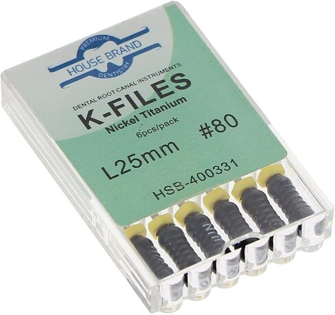 400331 HSB ماص K-Files NITI 25MM #80 6/PK in Saudi Arabia