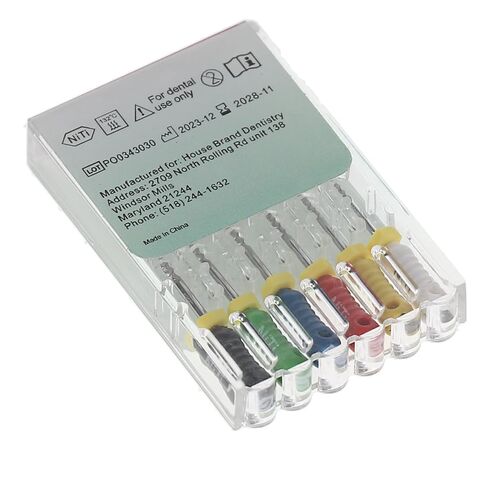 400326 HSB Endodontic K-Files NiTi 25mm #45-80 6/Pk in Saudi Arabia