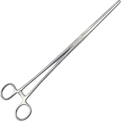 SURGICAL ONLINE 12Long Straight Hemostat Forceps - Stainless Steel Locking Tweezer Clamps - Ideal Hemostats for Nurses, Fishing Forceps, Crafts and Hobby in Saudi Arabia