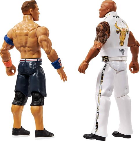 Mattel WWE Championship Showdown Action Figures 2-Pack with Accessory, Series #23 The Rock & John Cena Collectible Set, 6-inch in Saudi Arabia