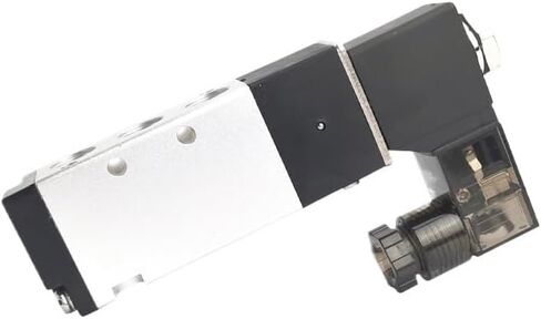 1PCS 4V110-06 Air 2-position 5-way electro-pneumatic with pneumatic connector solenoid valve DC12V DC24V AC220v AC110V AC36V(With 6mm fittings,AC220V) in Saudi Arabia