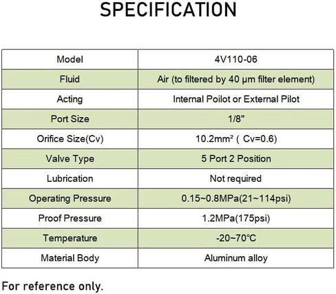 1PCS 4V110-06 Air 2-position 5-way electro-pneumatic with pneumatic connector solenoid valve DC12V DC24V AC220v AC110V AC36V(With 6mm fittings,AC220V) in Saudi Arabia