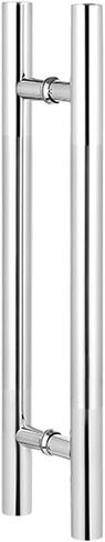 Commercial Push Pull Glass Door Handles, Door Pull Handle for Barn Door, Modern Double Sided Door Grab, on Interior/Exterior Front Door(Color:Silver,Size:100X70cm/39.3" X in Saudi Arabia