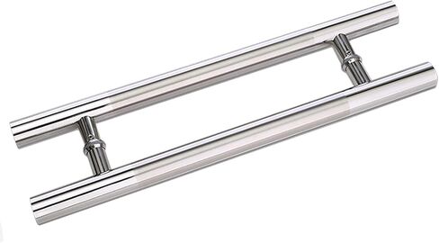Silver 304 Stainless Steel Entry Push Pull Door Handle,Double Sided Door Handle,for Commercial,Home,Bathroom(Color:Silver,Size:50cm/20in) (Silver 60cm/24in) in Saudi Arabia