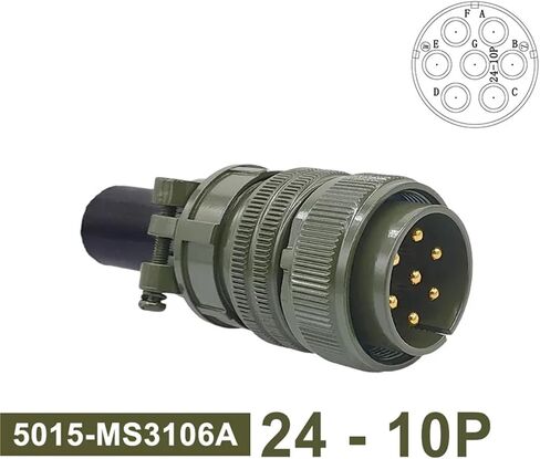 MS3102A MS3106A MS3108A 5015 مواصفات المواصفات العسكرية MIL-C 24-5 24-10 24-11 MIL STD 1PCS (المكونات 3108 24-5P) in Saudi Arabia